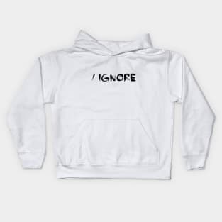 irc ignore command Kids Hoodie